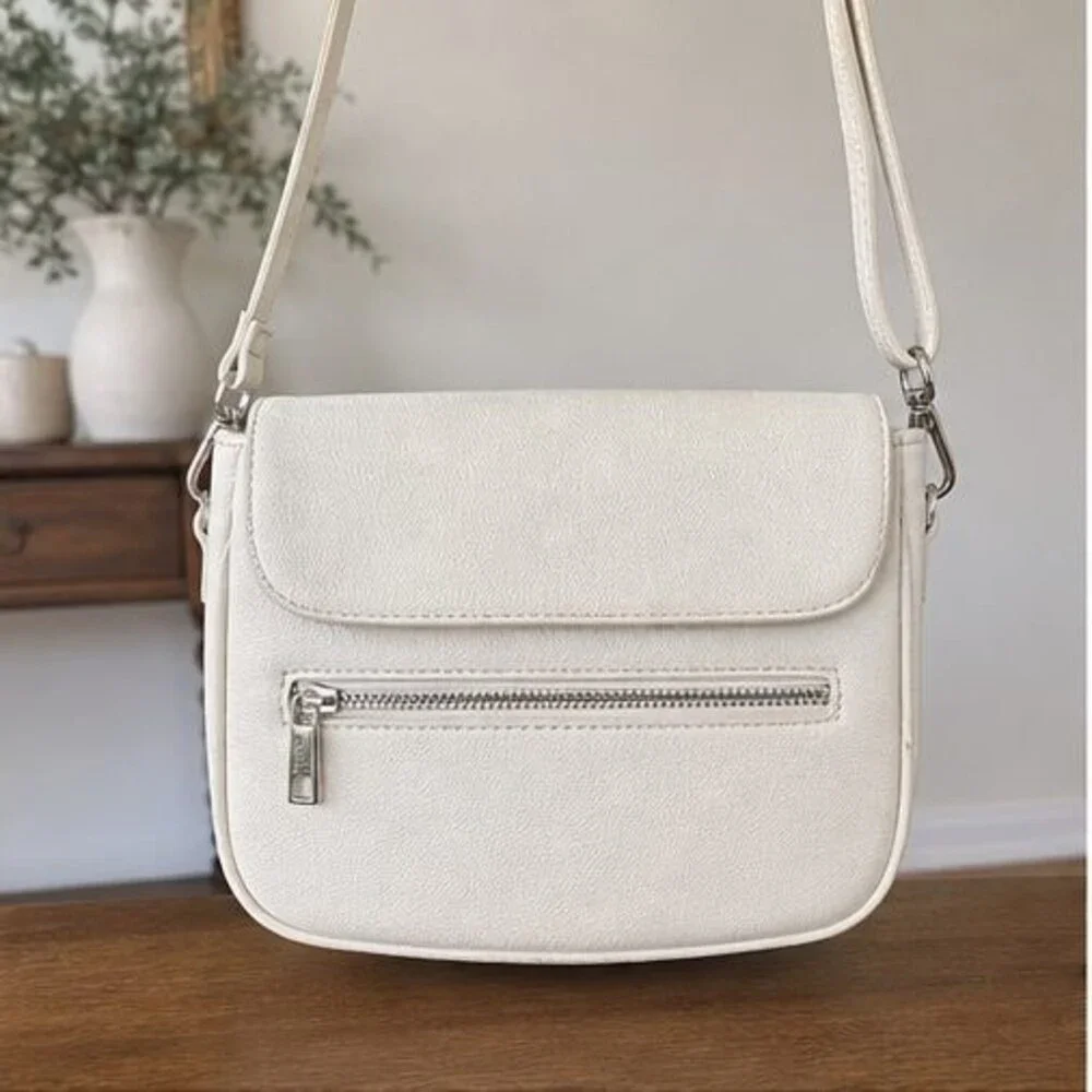 Charcoal Woven Crossbody Bag